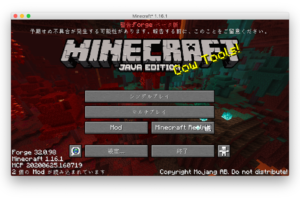 【Java版1.16.1】Minecraft Forgeをインストールする！